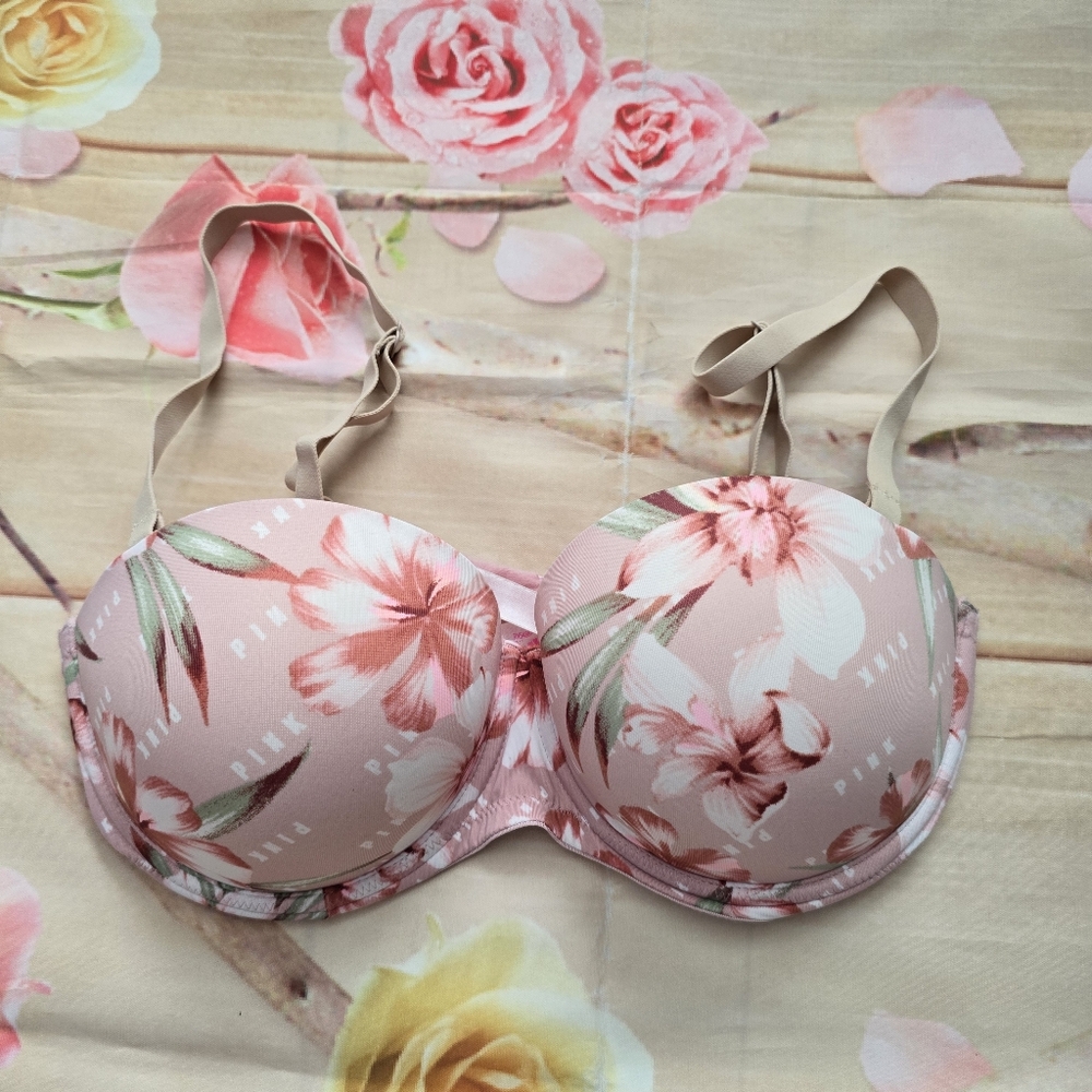 PINK Victoria's Secret floral bra